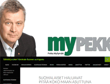 Tablet Screenshot of pekkamyllymaki.fi